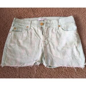 Mint green shorts